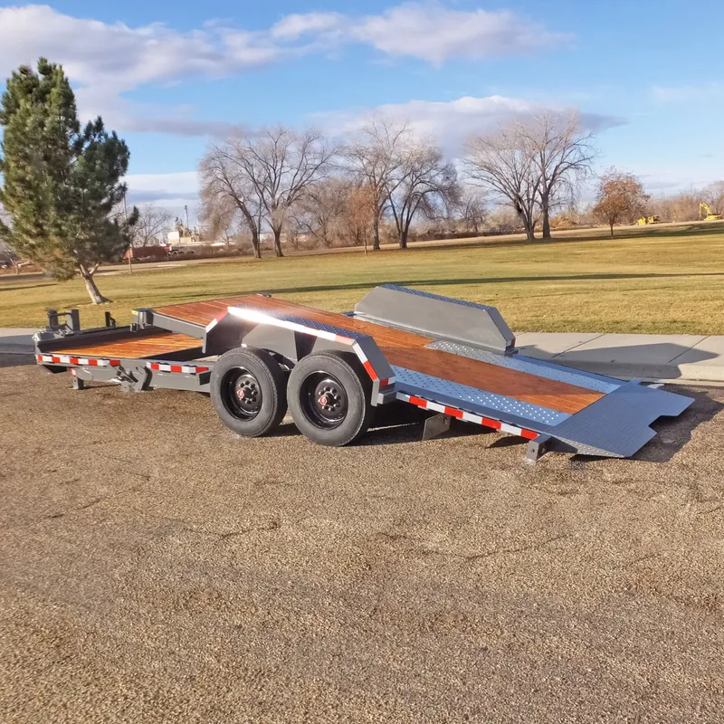 Snake River 21 ft low-deck tilt Flatbed Trailer